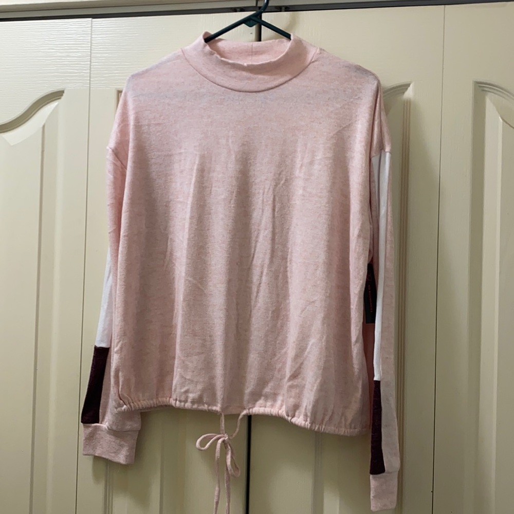 Box Neck Drawstring Sweater - Picture 3 of 5